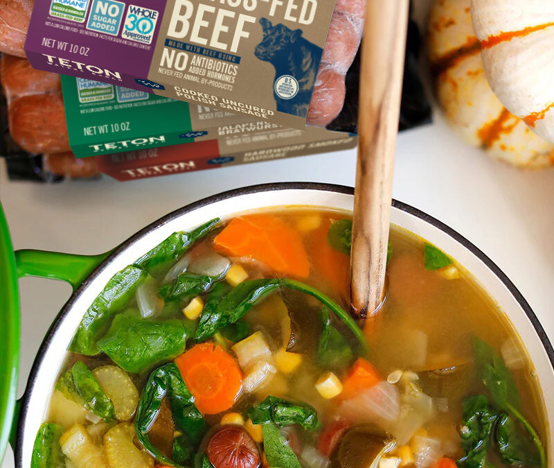 Slow Cooker Sausage & Vegetable Soup