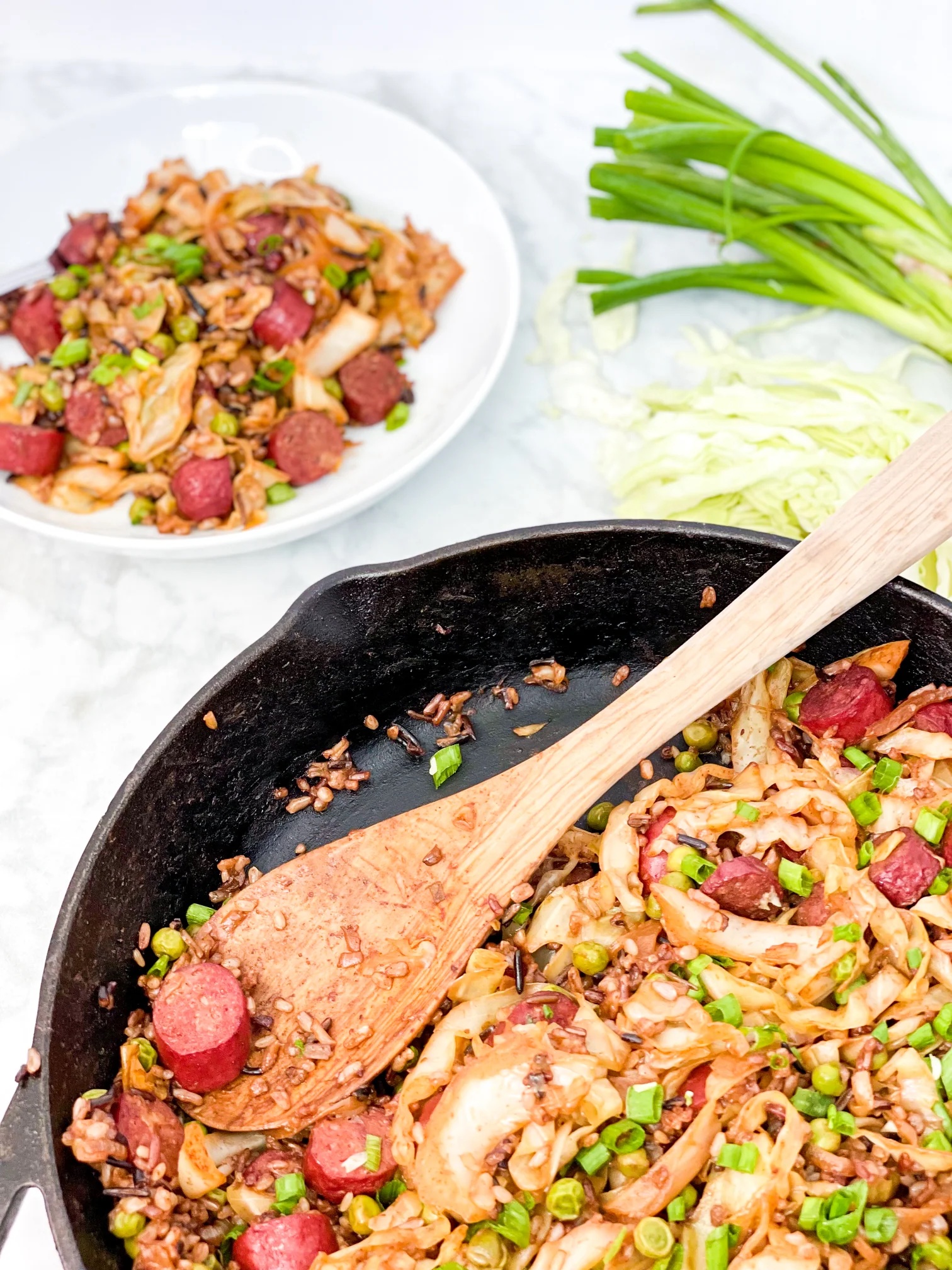 Cabbage and Sausage Skillet - Teton Waters Ranch