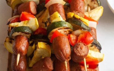 Grilled Kabobs with Grass-Fed Sausage