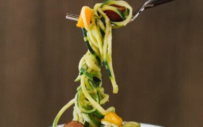 Zucchini Noodle, Butternut Squash and Grass-Fed Hot Dog Bowl