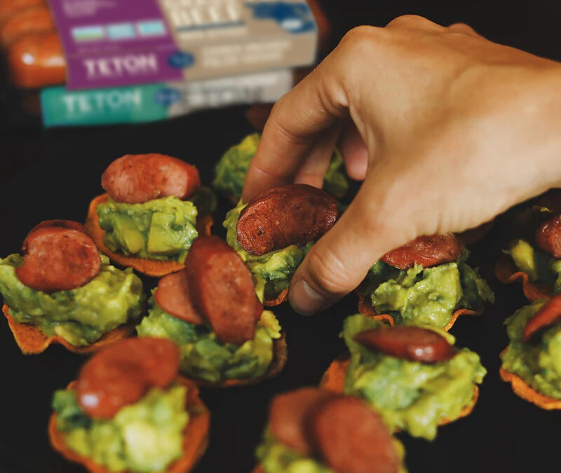 Sausage Guacamole Bites