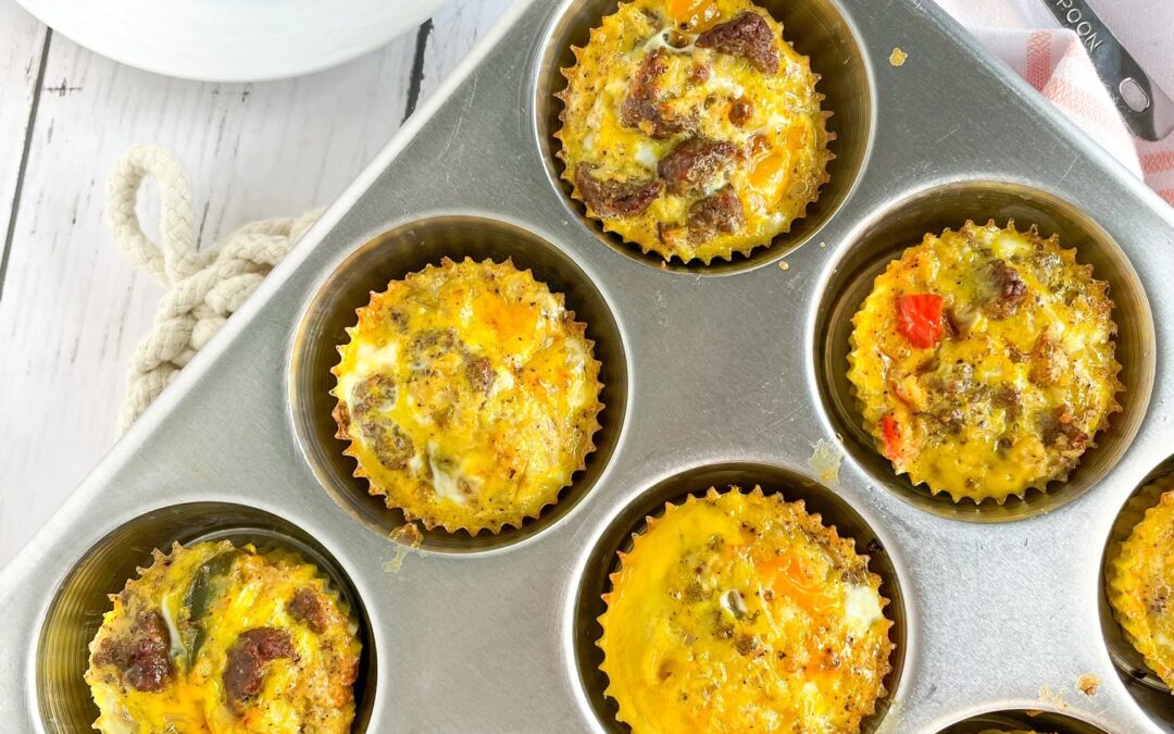 Whole30 Grass-Fed Sausage Frittata Egg Muffins