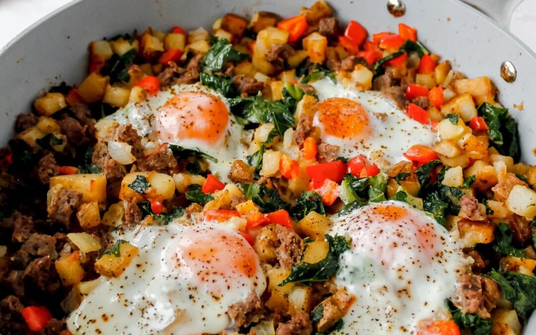 Whole30 Spicy Grass-Fed Breakfast Sausage Hash
