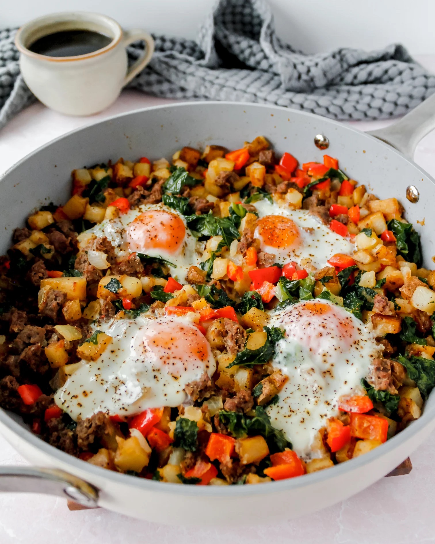 Whole30 Spicy Grass-Fed Breakfast Sausage Hash | Teton Waters Ranch