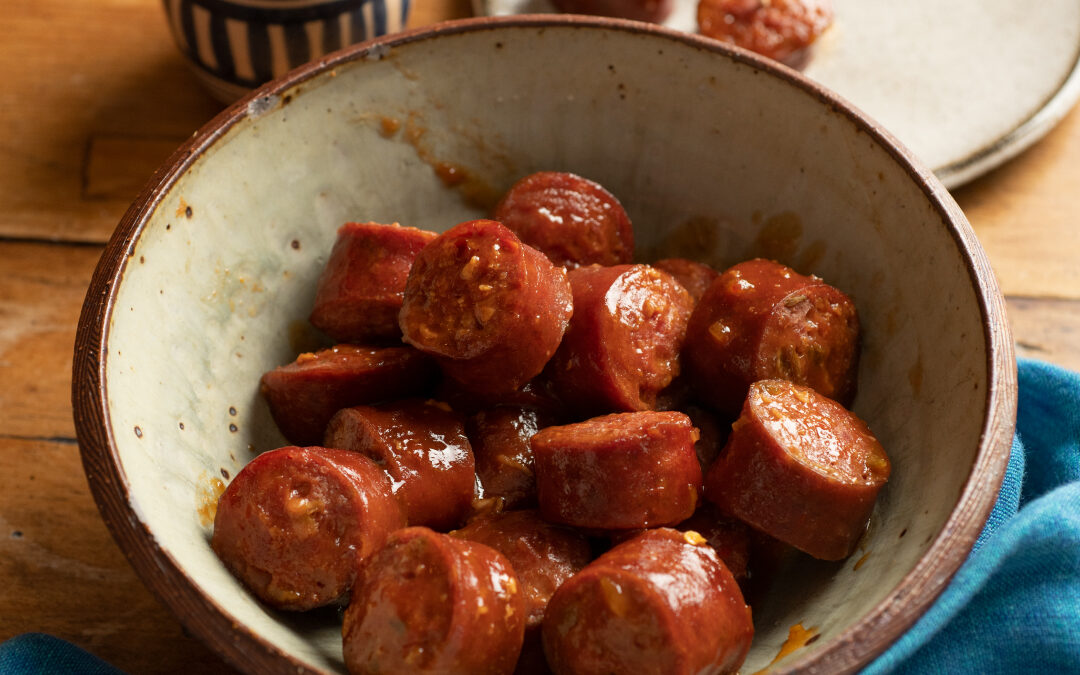 Crockpot Sweet and Spicy Sausage Bites