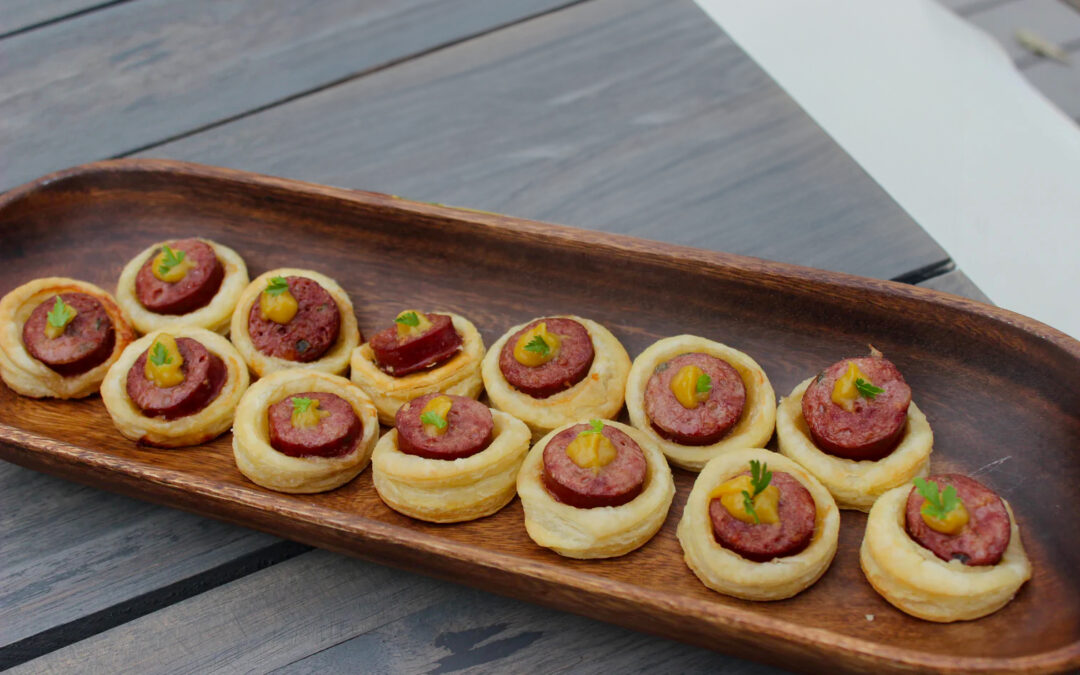 Kielbasa Bites with Apricot Mustard