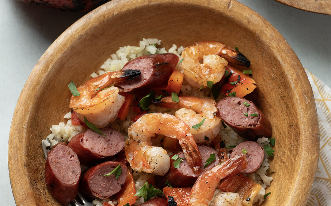 Sausage & Shrimp Rice Bowl