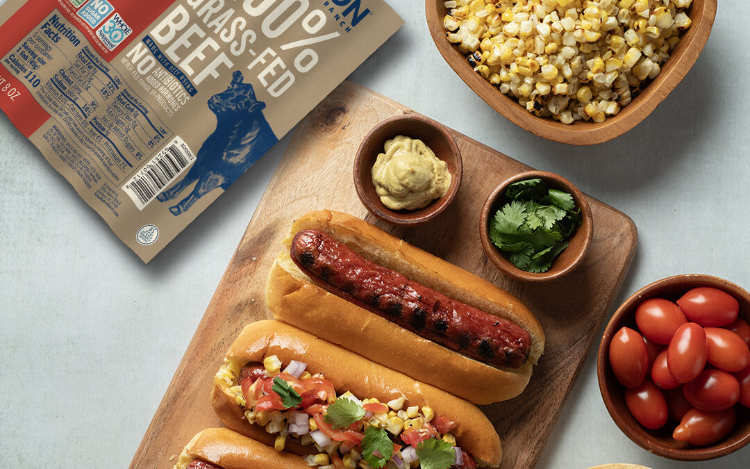 Loaded Hot Dogs with Corn, Tomato and Onion