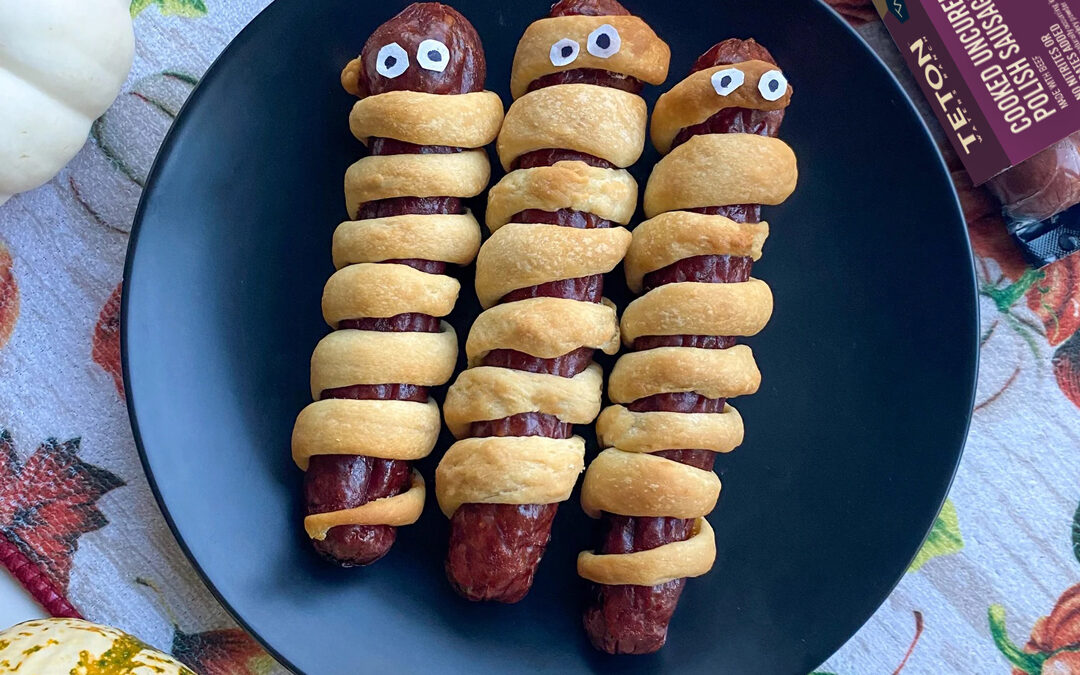 Halloween Mummy Sausages