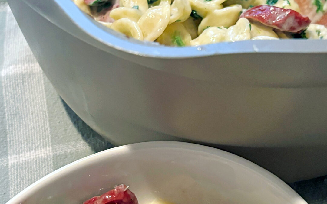 Creamy Parmesan Pasta with Sausage