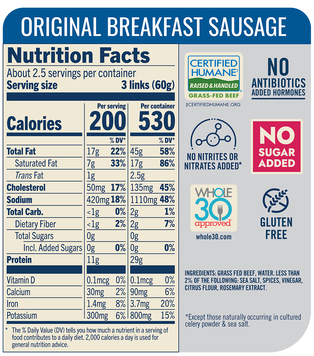 ORIGINAL BREAKFAST SAUSAGE