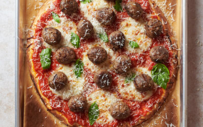 Teton Waters Ranch Meatball Pizza
